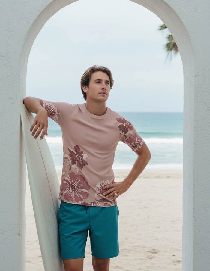 Rashguard — Men's Dusty Rose Elysian
