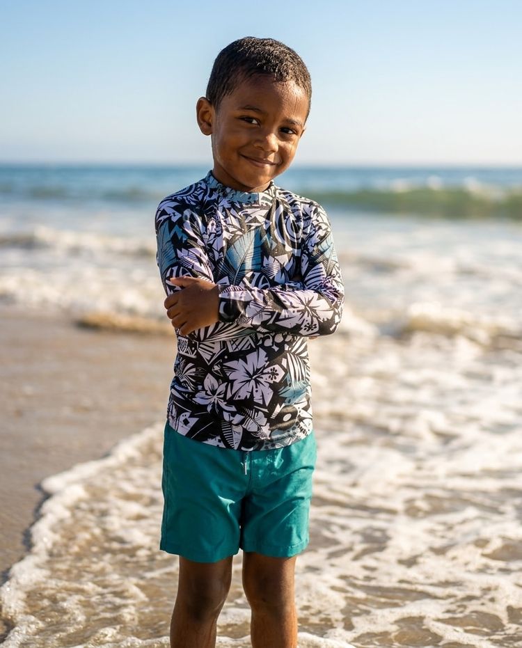 Boys Lani Uli boys youth rashguards