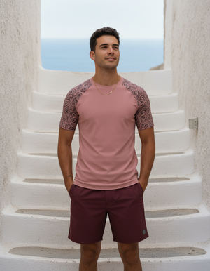 Men's Tea Rose Chord men's rashguards