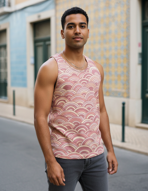 Men's Dusty Rose Kaze men's tank tops