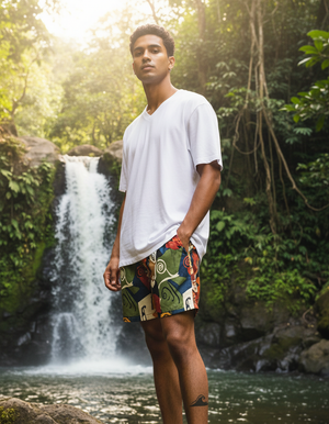 Café Men's Swim Trunks bikini — Dripper