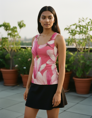 Women's Electric Fuchsia Eclipse women's tank tops