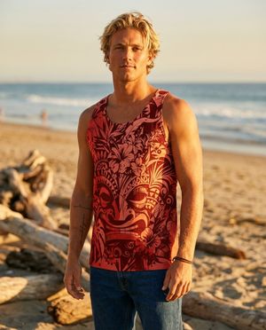 Men's Lava Falls Honua Lehua men's tank tops