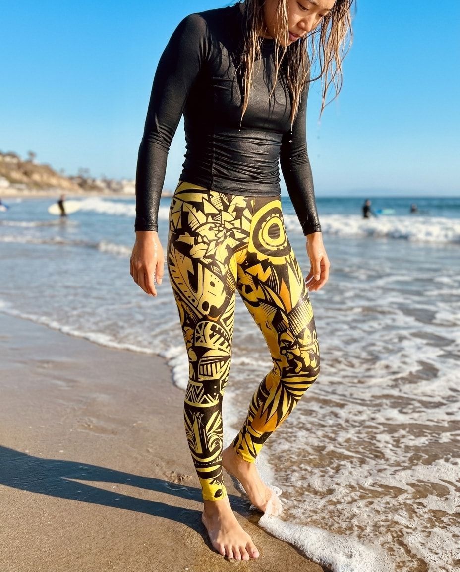 Lemon Yellow Lani Kai Leggings Women's Leggings — Lolekai