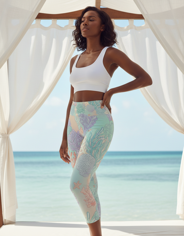 Coral Collection capri yoga leggings