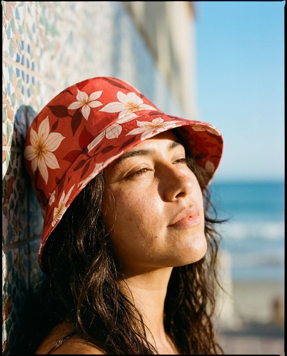 Fiery Red Elysian bucket hats — view 1 of 2