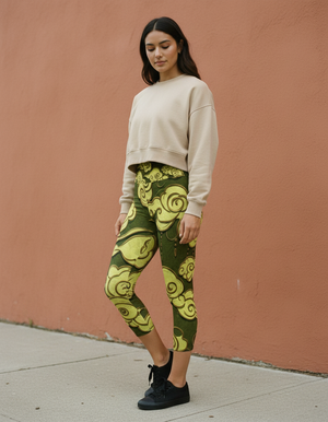 Acacia Zephyr Leggings Capri Yoga Leggings — Dripper