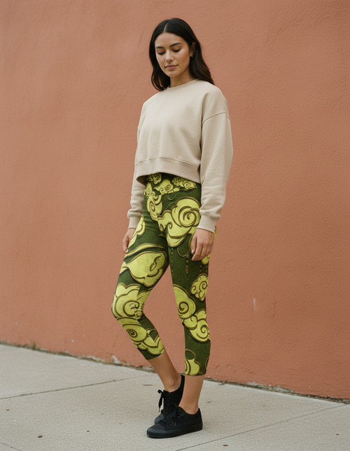 Acacia Zephyr Capri Yoga Leggings Capri Yoga Leggings — Dripper