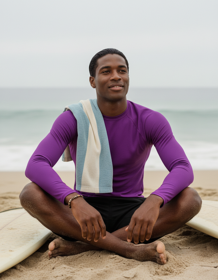 Purple men's rashguards — Lolekai