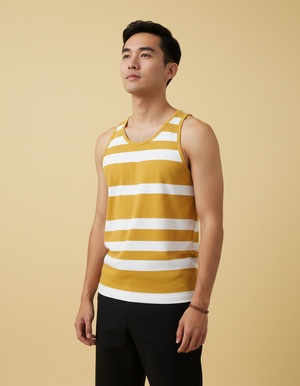 Yellow Tide Tank Top Men's Tank Top — Dripper