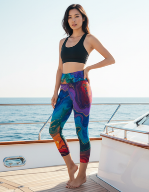 Prism Capri Yoga Leggings Capri Yoga Leggings — Dripper