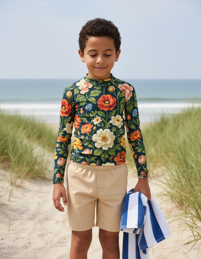 Rashguard — Kids Tea Rose Elysium