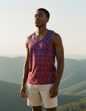 Men's Lime Gulab men's tank tops