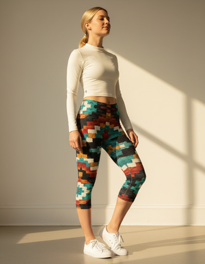 Southwestern Collection Capri Leggings capri leggings