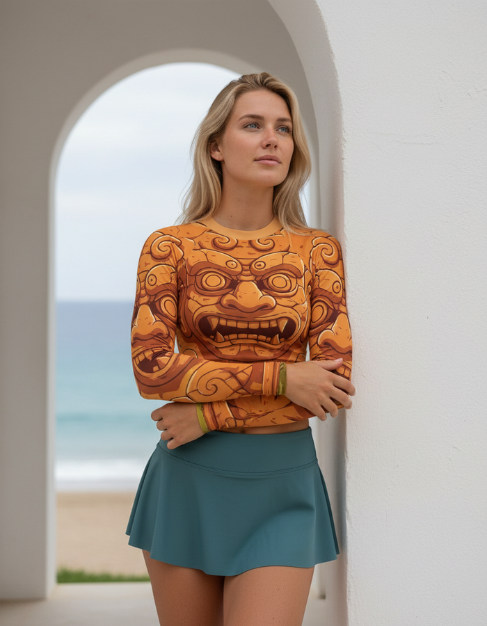 Rashguard — Women's Citrus Orange Aegis