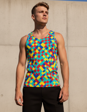 Pixel Tank Top Men's Tank Top — Dripper