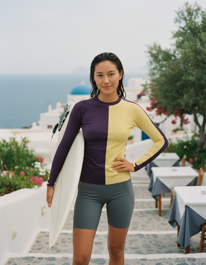 Rashguard — Women's Lemon Yellow Two-Tone