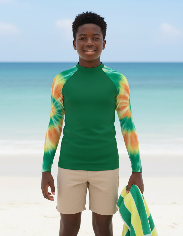 Youth Tie-Dye Rash Guard