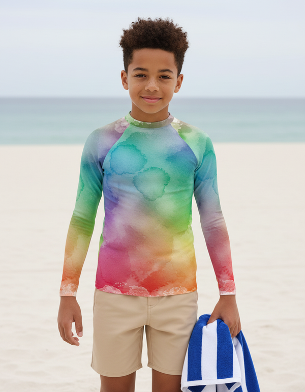 Watercolor Collection youth rashguards