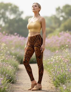Tapa full-length leggings