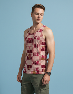 Men's Millennial Pink Nia tank tops