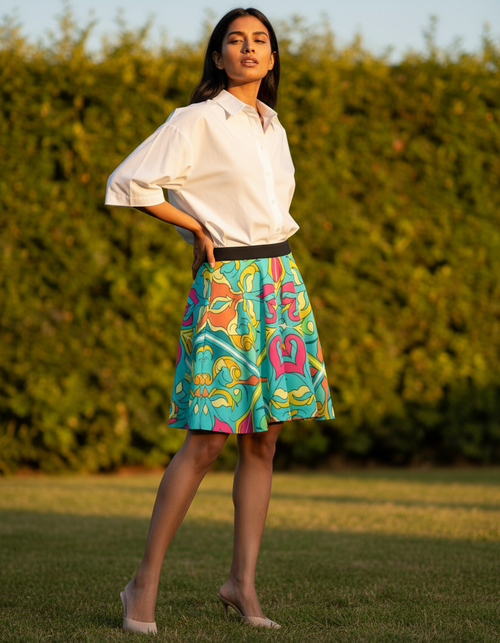 Azul Skater Skirt Skater Skirt — Dripper