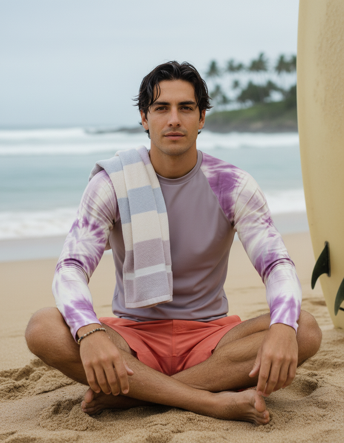 Rashguard — Men's Burnished Lilac Nebula