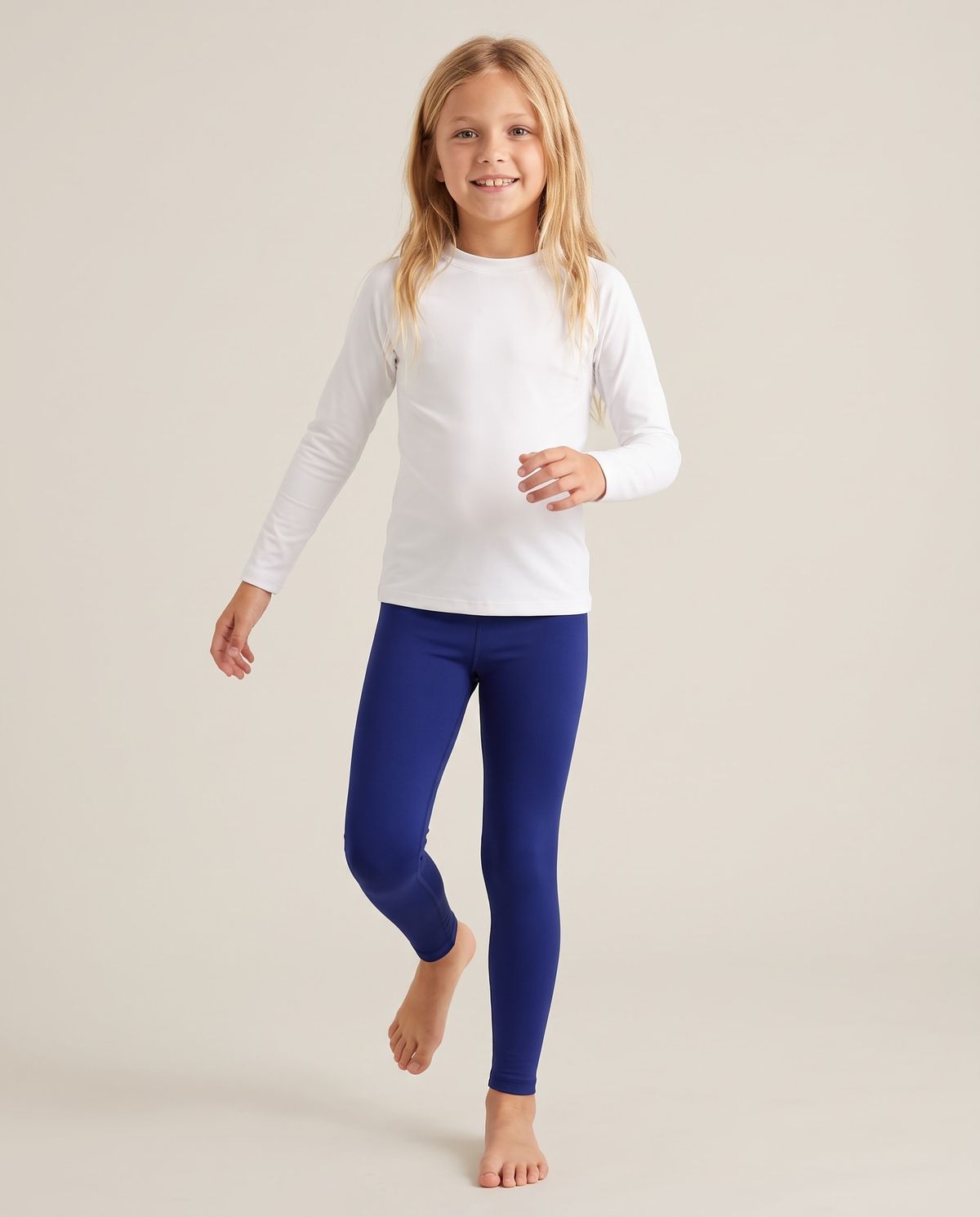 Navy Girls Youth Leggings Girls Youth Leggings — Lolekai