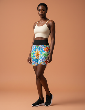 Provençal Souleiado Yoga Shorts yoga shorts