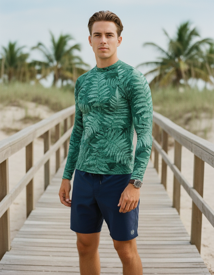 Rashguard — Men's Jelly Mint Emerald