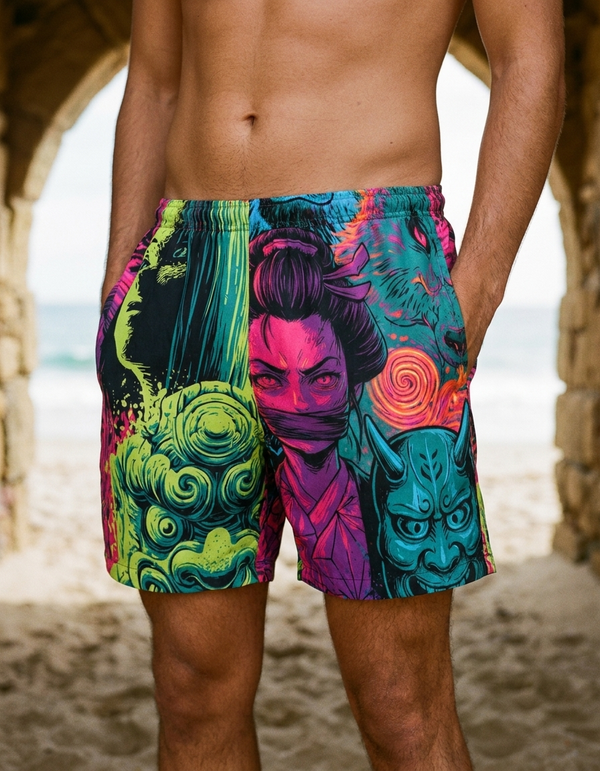 Neon Legends men's swim trunks