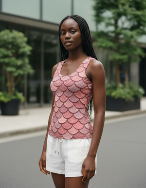 Women's Dusty Rose Nereid women's tank tops