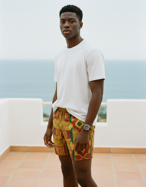 Amber Haze Ubuntu men's swim trunks