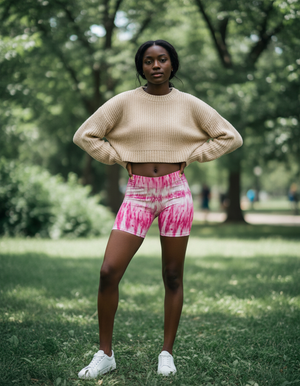 Hot Pink Aqua women's short shorts