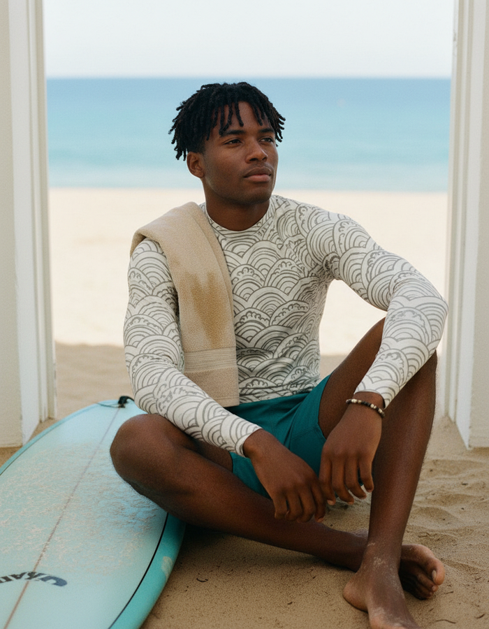 Rashguard — Men's White Onyx Aoi