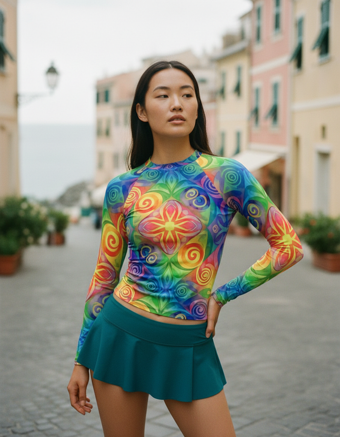 Rashguard — Women's Hot Pink Prism