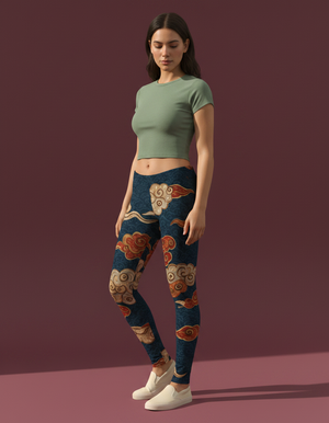 Muskmelon Cumulus Leggings Women's Leggings — Dripper