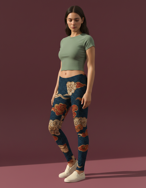 Muskmelon Cumulus Leggings Women's Leggings — Dripper