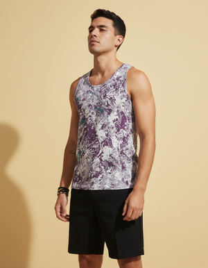 Men's Burnished Lilac Glint men's tank tops