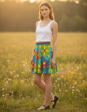 Kaleido Skater Skirt Skater Skirt — Dripper