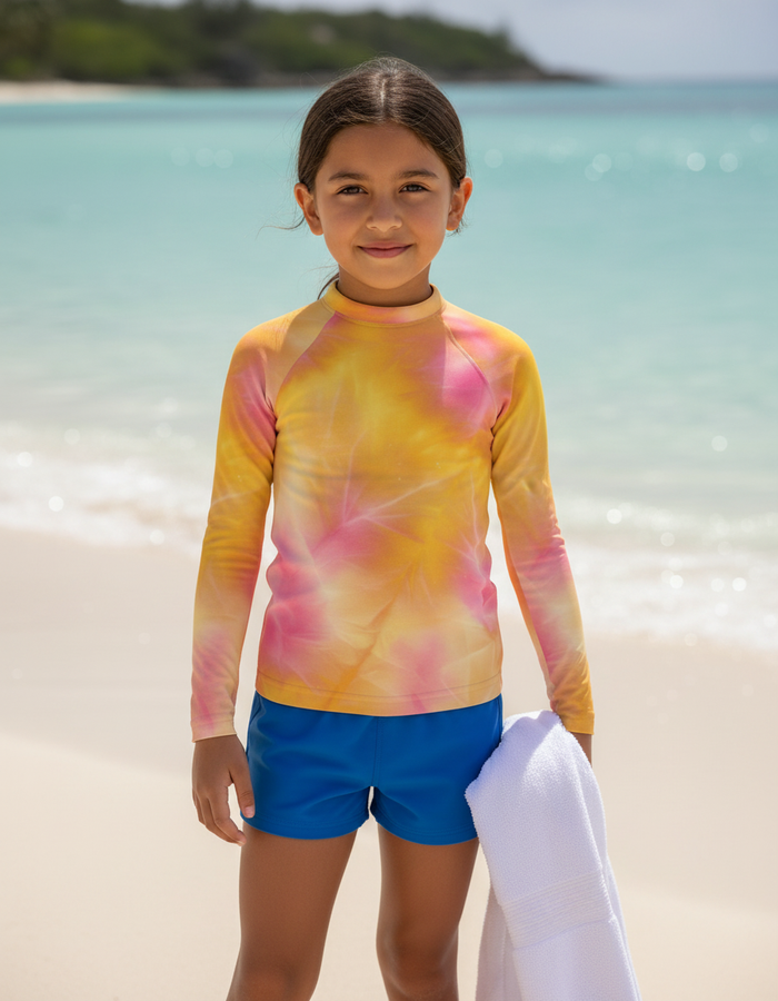 Rashguard — Kids Lemon Yellow Frost