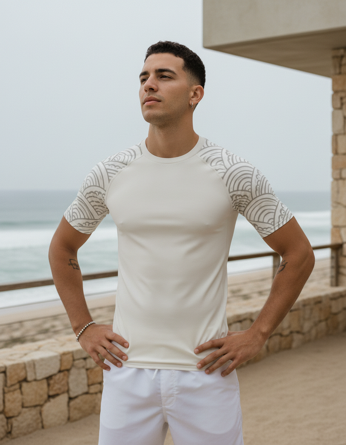 Rashguard — Men's White Onyx Aoi