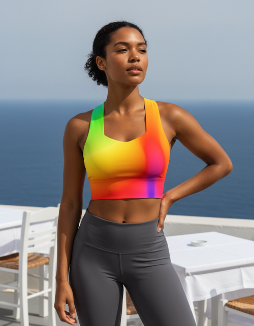Lustre Sports Bra Longline Sports Bra — Dripper