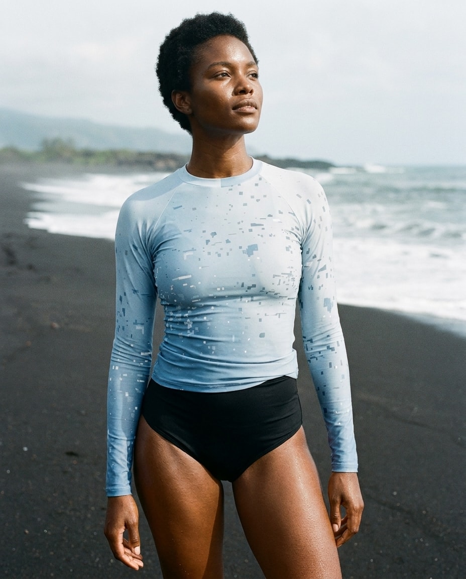 Long Sleeve in Blue Aura Surge