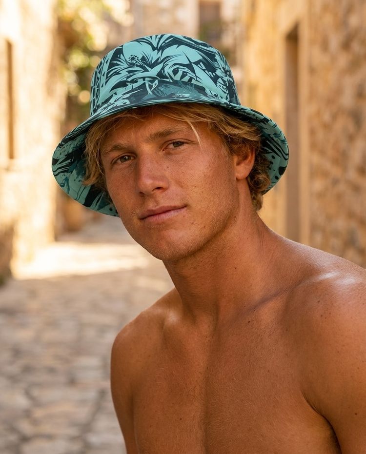 Transformative Teal Koa Uli bucket hats