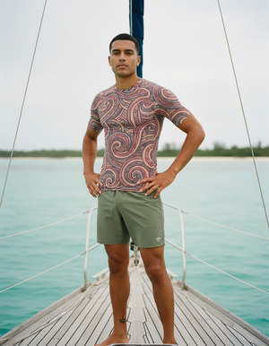 Men's Tea Rose Spectrum men's rashguards