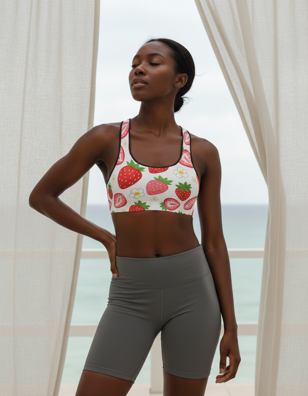 Strawberry Collection classic sports bras