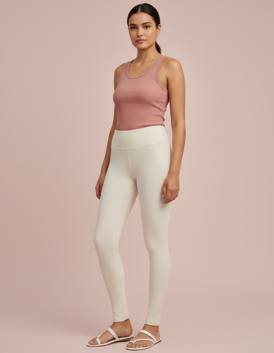 Full-Length Leggings in Coconut