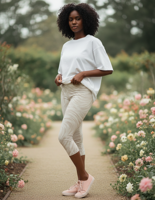 Angora Lumina capri leggings