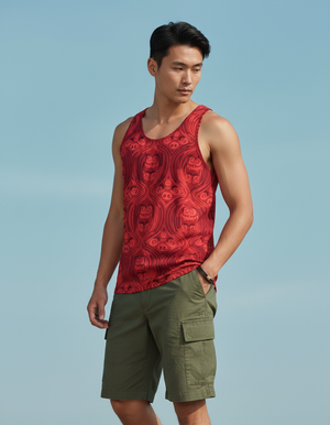 Men's Fiery Red Sora men's tank tops